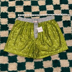 Handover Sequin Boxer Short NWT, Size L